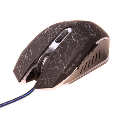 2400 DPI USB-bedrade gamingmuis met ledverlichting, professionele gamermuis, ergonomische computermuis voor PC, laptop en Macbook