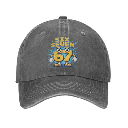67 Meme Brainrot Six Seven Kids Gaming Gen Alpha Sun Baseball Cap Casual Men Trucker Hat Wholesale Design Outdoor Snapback Cap