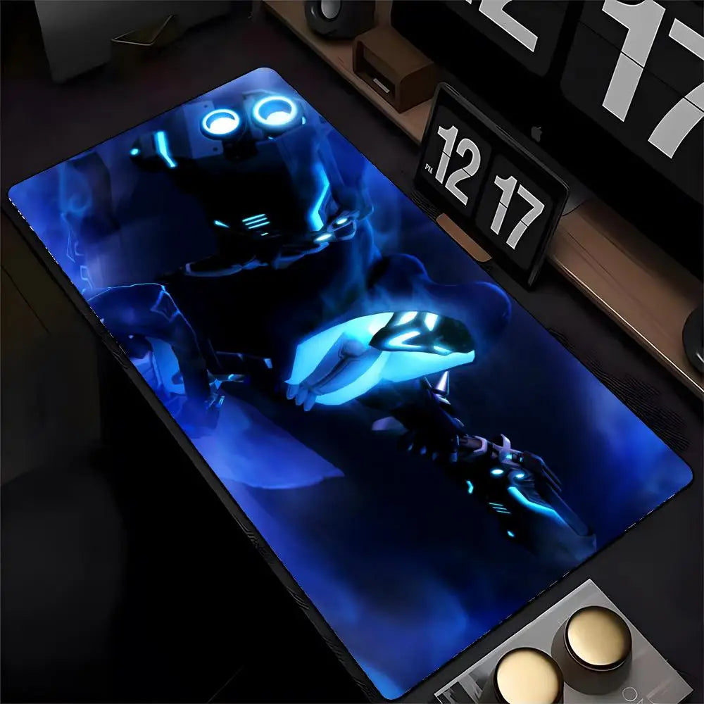 Tapete de Rato Overwatch Genji com Impressão HD para Computador e Gaming, Bordas Reforçadas, Antiderrapante, XXL90x40cm, Tapete de Secretária para Teclado e PC