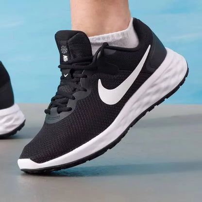 New Nike Revolution 6 Single Layer Mesh Low-Top Black Running Shoes DC3728-003