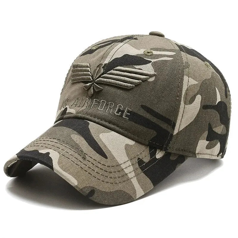 Four Seasons HatsMen's Trendy HatsKorean Casual HatsSpring and Autumn Outdoor SunhatsCamouflage Sunscreen Men's Baseball Caps