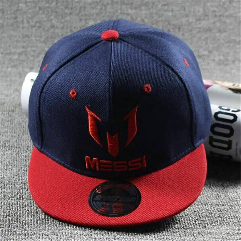 Fashion Children Kids Messi CR7 Neymar Embroidery Baseball Caps Boys Girls Cap Snapback Hat Hip Hop Hat  Adjustable Cowboy Hat