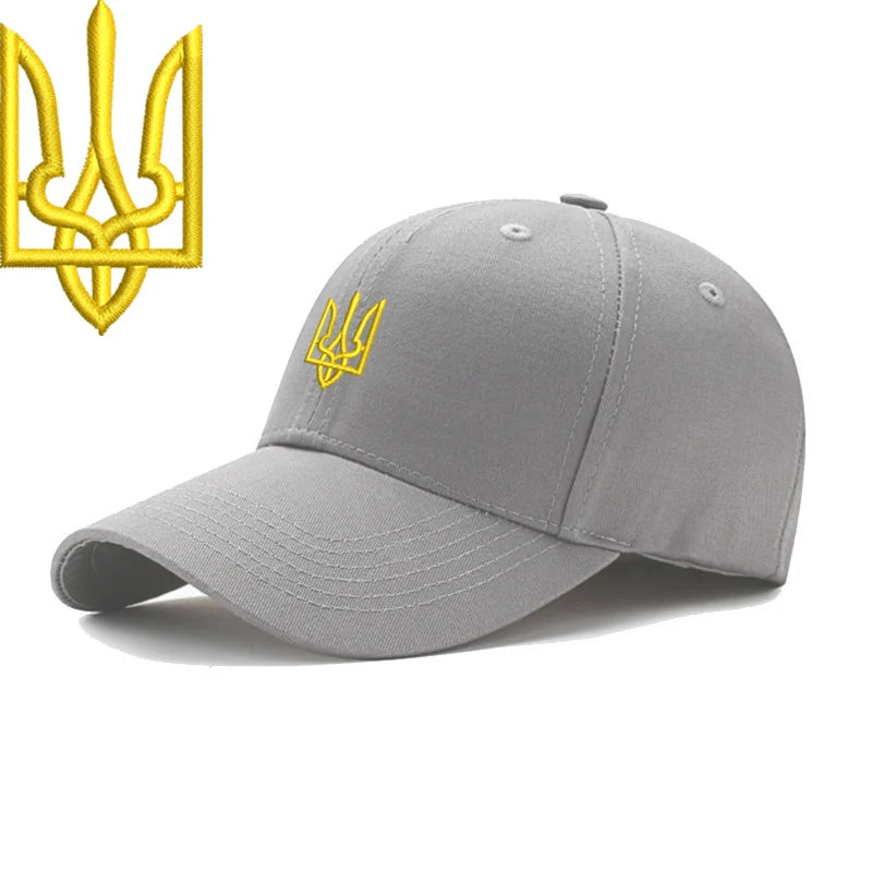 Embroidery Ukraine trident Symbol Spetsnaz Special Forces Men Women Boy Baseball Caps Dad caps Snapback Adjustable Camouflage