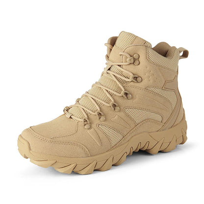 Botas tácticas mejoradas de entrenamiento de combate para hombre, calzado outdoor para camping antidesgaste de respuesta rápida, zapatillas de senderismo para pesca y caza para hombre