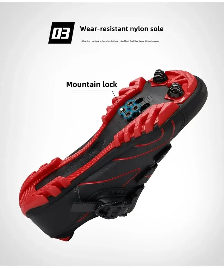 Scarpe da ciclismo unisex con suola rigida – Scarpe da bici da strada 4-Season con pedali a sgancio rapido, ideali per la MTB e gli sport all’aria aperta