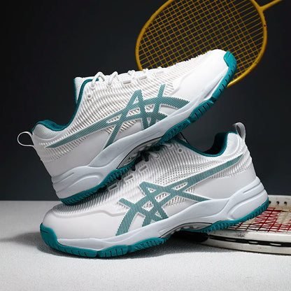Chaussures de badminton pour hommes et femmes, chaussures de tennis de table pour le volley-ball, le handball, baskets de sport antidérapantes en maille respirante pour l'entraînement sur le terrain