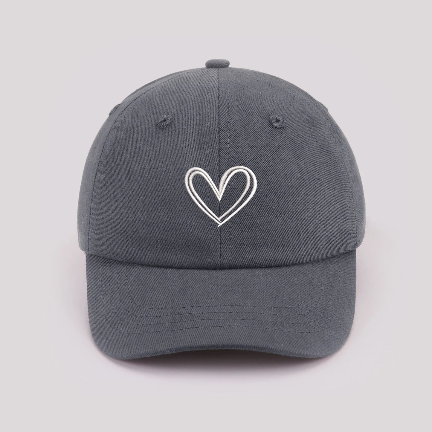 Cartoon heart-shaped Baby Baseball Cap Cute Solid Color Toddler Sun Hat with Ears Summer Adjustable Kids Boy Girl Peaked Cap ﻿