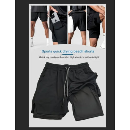 Short doble con estampado de periféricos de Dragon Ball, Majin Buu y GOKU, estilo deportivo americano, cómodo para verano, para hombre, holgado y transpirable