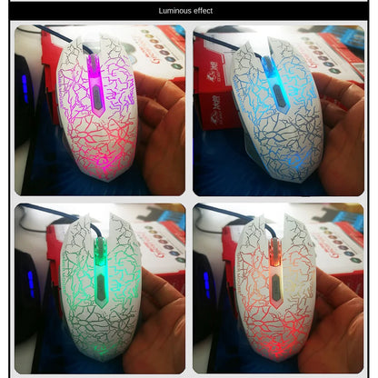2400 DPI USB-bedrade gamingmuis met ledverlichting, professionele gamermuis, ergonomische computermuis voor PC, laptop en Macbook