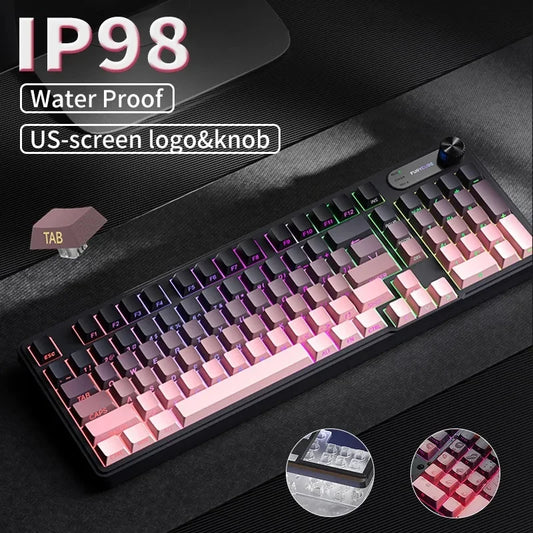 Wired Silent Keyboard Gaming Keyboard Magnetic Mechanical Wired for Pro Gaming Rapid Trigg 8000Hz 128K Rate