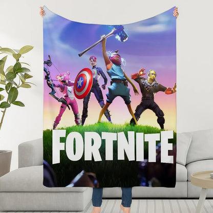 Blanket Throw Super Cosy Plush Living F-FORTNITES-ES Game Room Sofa Couch Childish Birthday Gifts