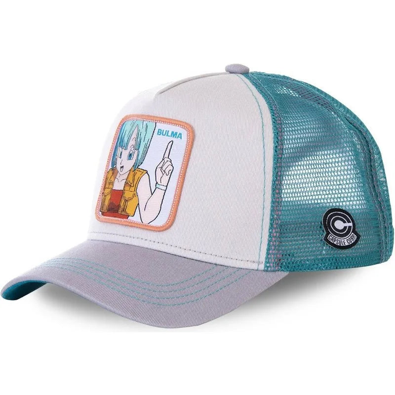 Czapka z motywem Dragon Ball Son Goku – letnia czapka podróżna z daszkiem, męska czapka z haftem w stylu hip-hopowym, z daszkiem przeciwsłonecznym, regulowana czapka typu trucker z siateczką