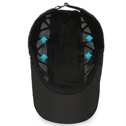 Unisex SPORTS Letter Printed Quick-drying Baseball Cap Sunhats Outdoor Summer Breathable Mesh Sunshade Caps Beret Visor Golf Hat