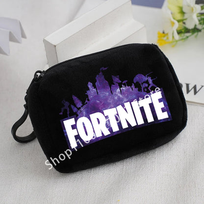 Fortnite Boys Girls Plush Coin Purse Cute Fashion Portable Wallet Cartoon Anime ID Card Storage Bag Children Birthday Gifts