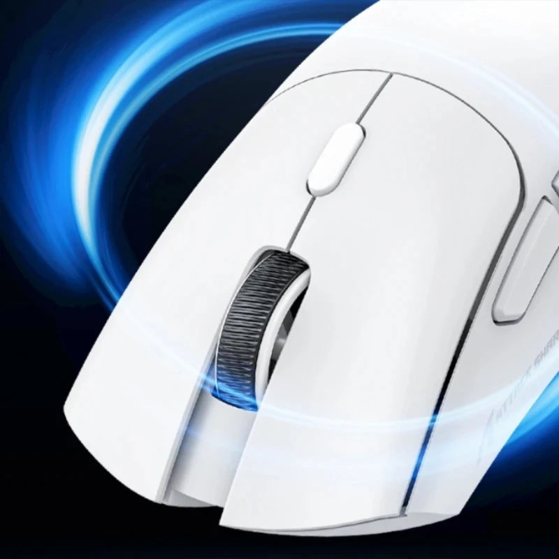 Ratón gaming inalámbrico Attack Shark R1 ligero Bluetooth 2.4G PAW3311 18000DPI ergonómico con macros