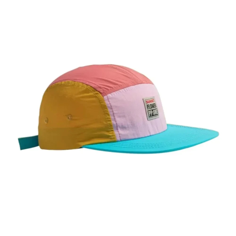 Retro Japanese Style Hip-hop Hats 5 Panel Thin Flat Brimmed Baseball Cap Quick-drying Breathable Sunscreen Hat Unisex