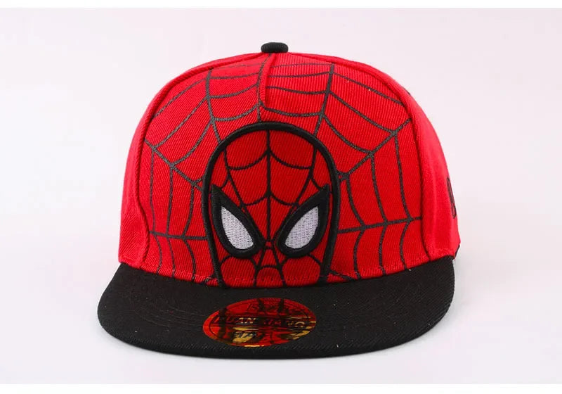 *2026 HotAnime Cartoon Spiderman Hats for Kids Toddler  Baseball Cap Spring Snapback Hip Hop Adjustable Caps