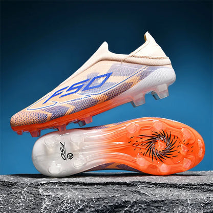 Nouvelles chaussures de football pour hommes, idéales pour les matchs en salle, chaussures de football légères et très vendues, crampons de haute qualité pour terrain en herbe, baskets mi-hautes antidérapantes pour l'ex