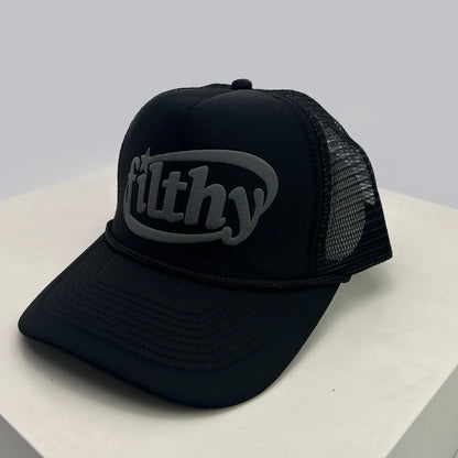 New Unisex Color Block filthy Letters Baseball Hats Sunshade Color Block Breathable Personal Trucker Caps Versatile Mesh Fashion