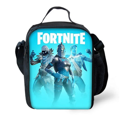 Child Insulated Large Capacity Hot Game F-FortniteS Bag for Boy Girl Student Outdoor Picnic Resuable Thermal Cooler Lunch Box
