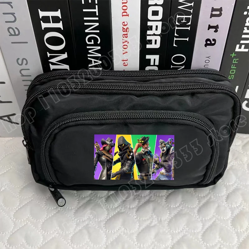 Estojo para Canetas Fortnite com Padrão Criativo do Jogo, Estojo Harajuku, Bolsa de Arrumação para Rapaz e Rapariga, Material de Regresso às Aulas, Presentes de Aniversário e Festa