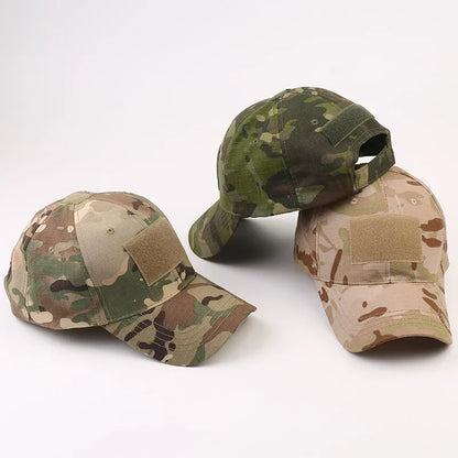 Camouflage Baseball Cap Outdoor Men's Tactical CP Adjustable Hat Sports Cycling Duck Tongue Cap
