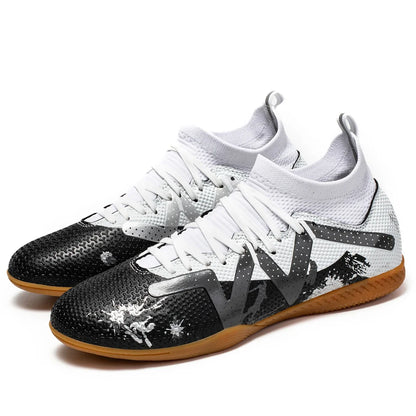 Botte de Football en salle, crampons de Futsal professionnels pour hommes, chaussures de Football pour adultes, durables, confortables, antidérapantes, baskets d'entraînement pour adolescents