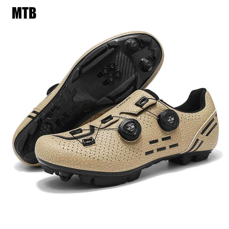 Zapatillas de ciclismo profesionales para hombre MTB y SPD, zapatillas de carreras de montaña, zapatillas de ciclismo de carretera SPD y de montaña para mujer