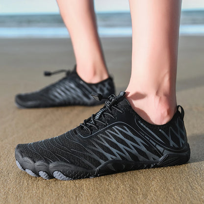Oiaano leveäkärkiset barefoot-kengät miehille, mustat naisten urheilulenkkarit, unisex-vesitossut, miesten aqua-rantakengät, pehmeä pohja, kevyet ja hengittävät