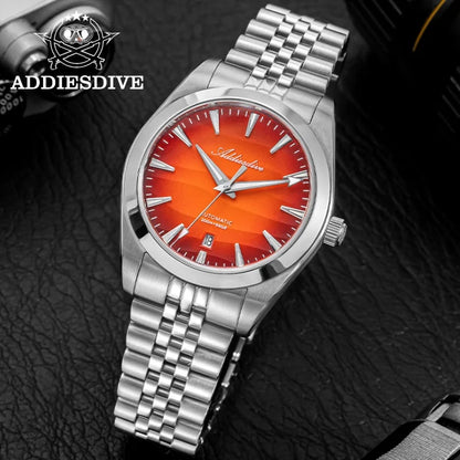 ADDIESDIVE NEW 39mm Men's Desert Texture Watch 200m Diver Sapphire Crystal AD2540 BGW9 Blue Luminous  Mechanical Automatic Watch
