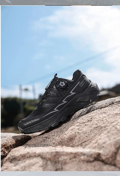 Scarpe da trekking traspiranti da uomo — Fibbia girevole, suola antiscivolo