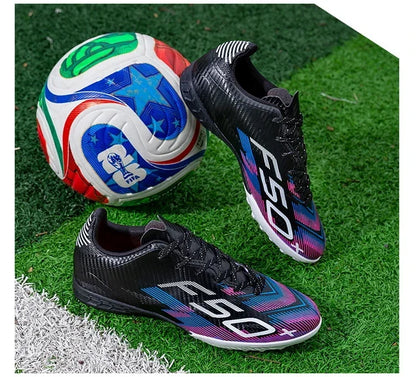 Nouvelles chaussures de football pour hommes, chaussures d'entraînement, baskets professionnelles, chaussures de match sur gazon, chaussures de football antidérapantes pour l'extérieur, chaussures de sport ultralégères,