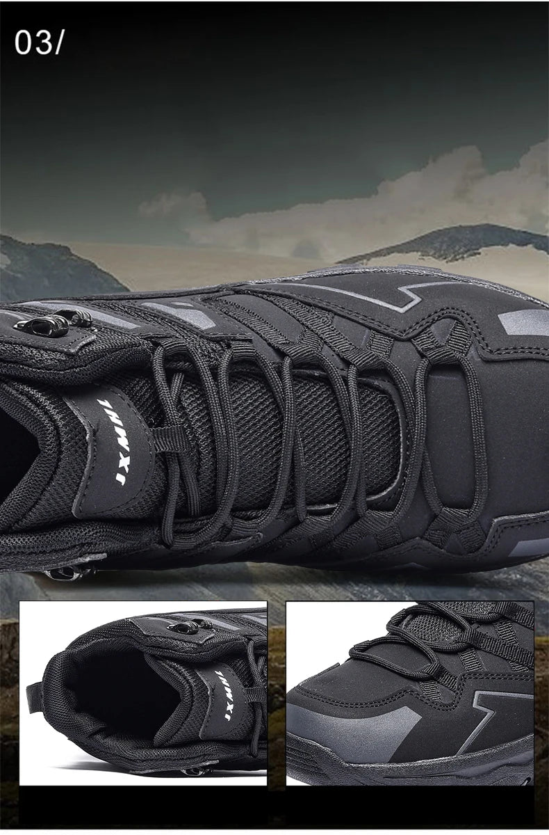 2025 New Hiking Shoes Unisex Outdoor Hiking Sports Shoes Camping Boots Ladies Waterproof Walking Shoes Non-slip Hiking Shoes