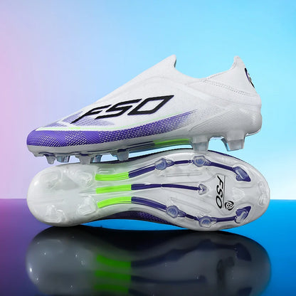 Nouvelles chaussures de football pour hommes, crampons antidérapants pour terrain en herbe, chaussures de football d'extérieur très vendues, baskets de futsal, haute qualité, légères et à tige haute.