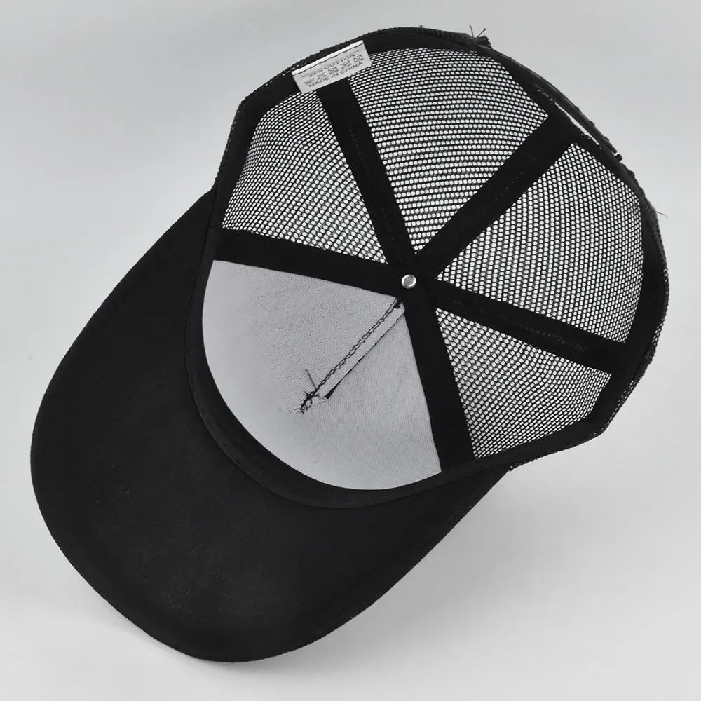 New Fashion Spring Summer Printed Mesh Breathable Baseball Cap Gorras Personality LOGO for Men WomenCouples Visor Hat Casquette