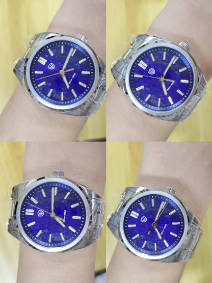 Watchdives WD0003B ‌Aventurine Dial Watch VH31 Quartz Movement Sapphire Crystal Luminous 100m Waterproof 36mm Vintage Watches