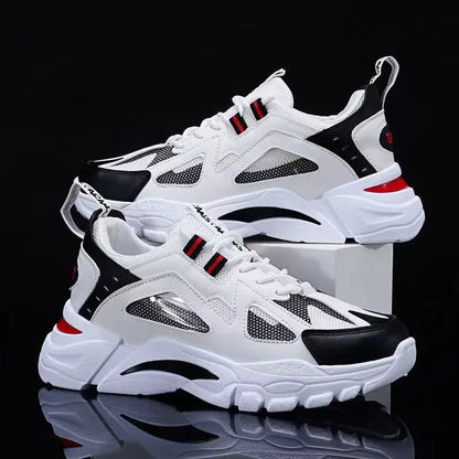 Spring New Style Breathable Thick Bottom Heightening Sports Dad Shoes Men Korean Version Trendy Casual Shoes Autumn Model