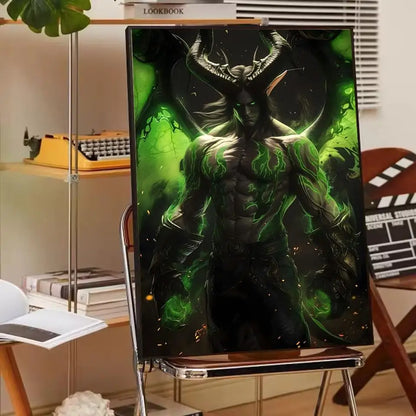 ANIME W-World Of W-Warcraft Wow Poster Paper Print Home Living Room Bedroom Entrance Bar Cafe Art Painting Decoration
