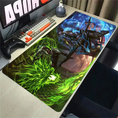 Produit gaming premium Fraquane, Overwatch 2 Gaming Accessories Mouse Pad Gamer Cabinet Pc Big Desk Mat Computer Keyboard Desks Xxl Mousepad Anime Large Mausepad