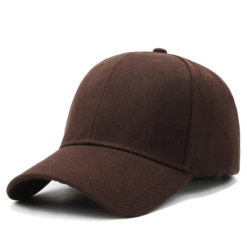 Unisex Cap Casual Plain Baseball Cap Adjustable Snapback Hats For Women Men Hip Hop Cap Street Dad Hat Simple Style Solid Color