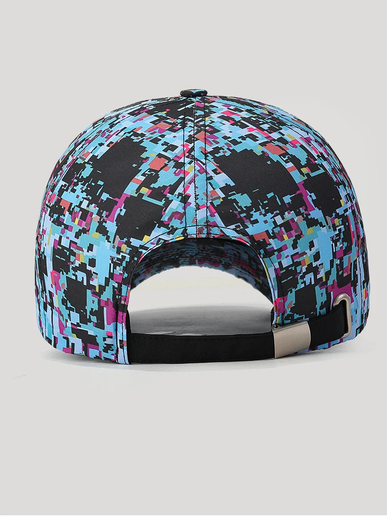 Șapcă de baseball unisex „Summer Graffiti Light Board” – pălărie de protecție solară pentru exterior, șapcă sport de modă, șapcă casual cu cozoroc în formă de cioc de rață