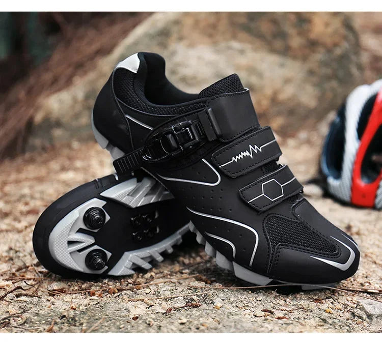 Scarpe da ciclismo unisex con suola rigida – Scarpe da bici da strada 4-Season con pedali a sgancio rapido, ideali per la MTB e gli sport all’aria aperta