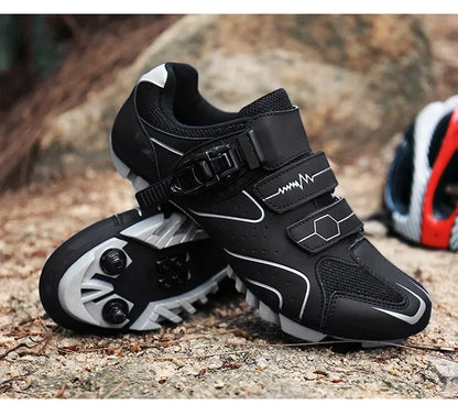 Scarpe da ciclismo unisex con suola rigida – Scarpe da bici da strada 4-Season con pedali a sgancio rapido, ideali per la MTB e gli sport all’aria aperta
