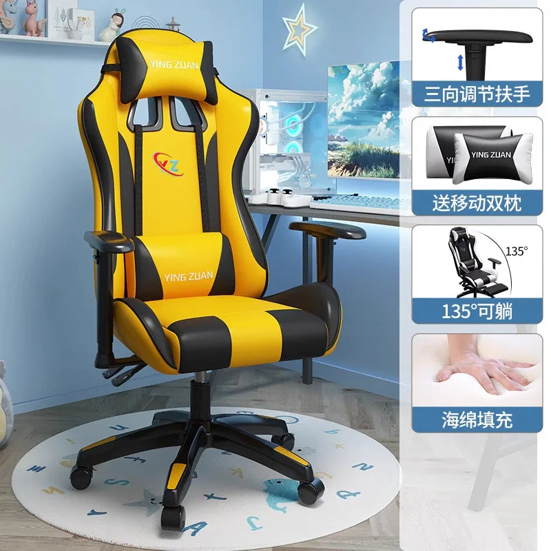 Gaming stolica Računalna stolica Udobno podesivo sjedalo za opuštanje Game LIVE Za studentski dom i kućnu upotrebu Ergonomski dizajn za dugotrajno sjedenje