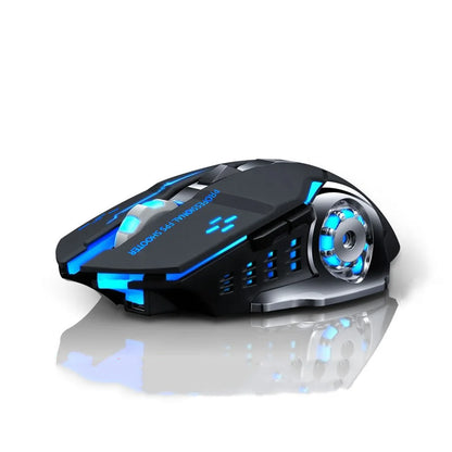 Wireless Bluetooth Mouse 2.4G USB Mecha Gaming Mouse Rechargeable Silent Backlight Mice Ergonomic Office Mice Game Accessories