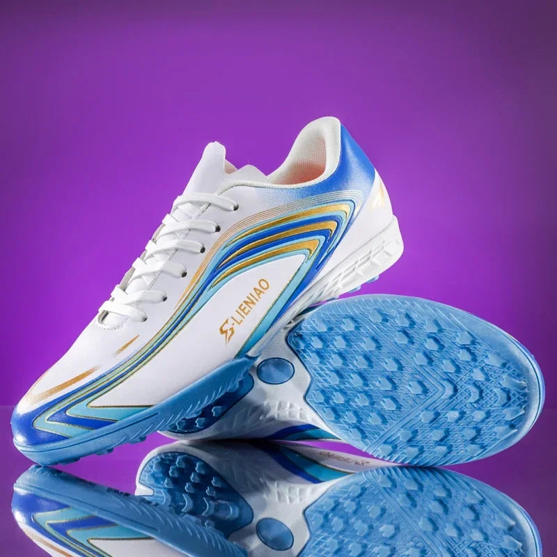 Nouvelles chaussures de football pour hommes, baskets de haute qualité, crampons de futsal pour gazon, chaussures de football d'intérieur très vendues, chaussures d'entraînement antidérapantes pour l'extérieur
