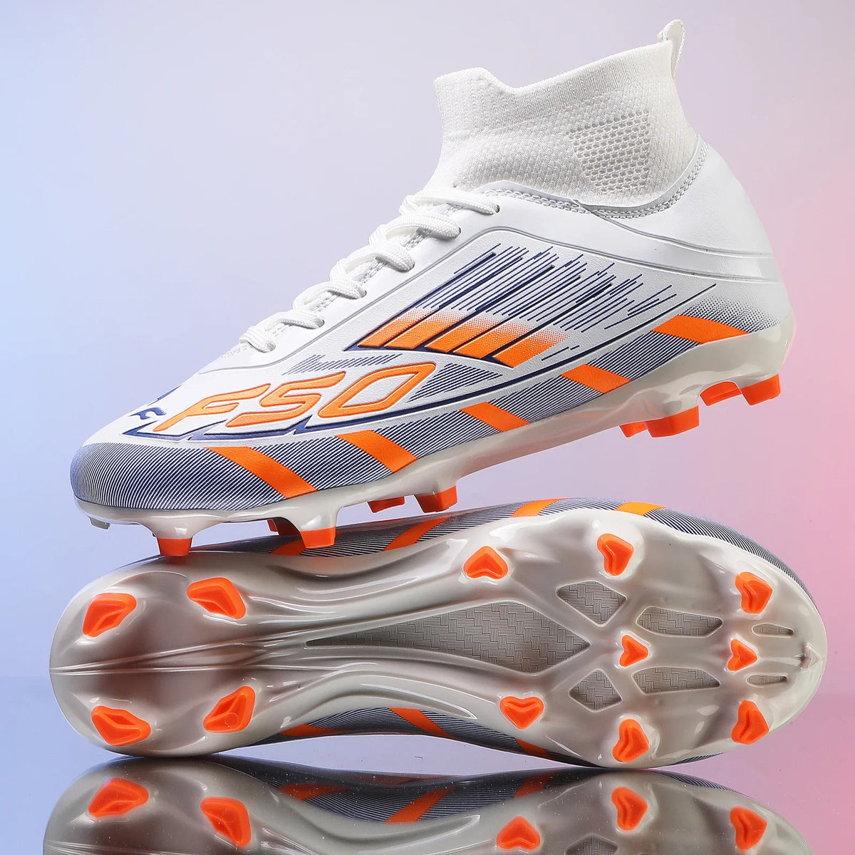 Nouvelles chaussures de football pour hommes, antidérapantes TF/FG, chaussures de sport confortables pour garçons et femmes, chaussures de sport à la cheville, chaussures de football professionnelles, baskets