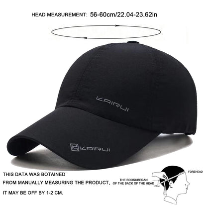 Unisex Breathable and quick drying Snapback Baseball Caps Spring and Autumn Outdoor Adjustable Casual Hats Sunscreen Hat