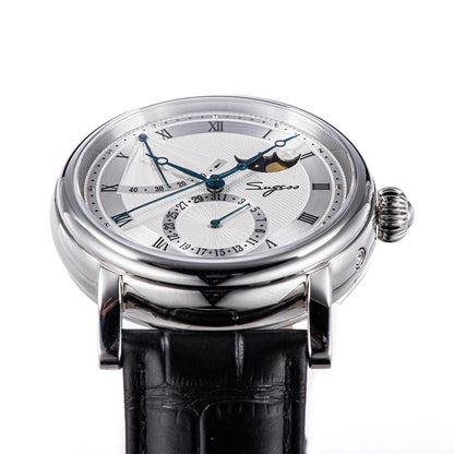 Sugess Moonphase Men's Watch Automatic Mechanical Watches for Tianjin Movement Sapphire Glass Water Resistant Wristwatches New
