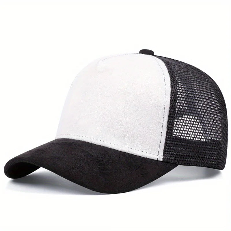 New Summer Mesh Baseball Cap Women Men Letter Patch Snapback Hat Casual Breathable Unisex Street Hip Hop Trucker Caps